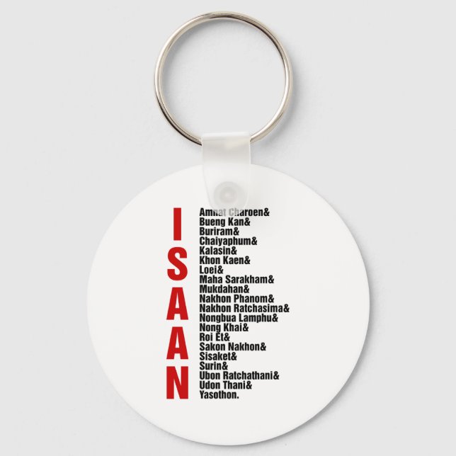 Cities of Isaan, Thailand Key Ring (Front)