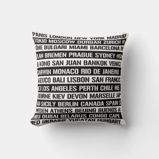 Cities of the World Cushion