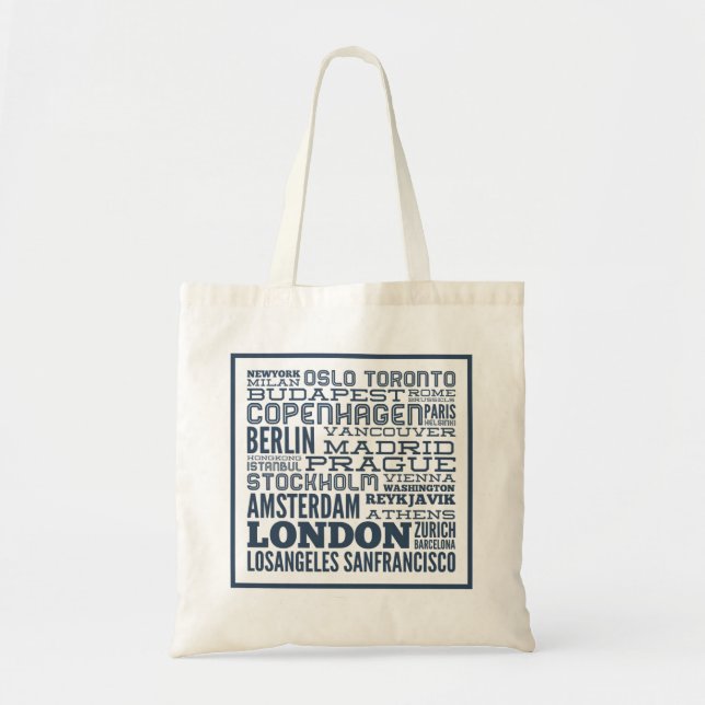 Cities of the World Tote Bag (Front)