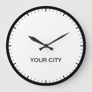 Cities of the World Your City Time Zone Newsroom Large Clock