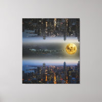 Cities up and Below Fantasy Landscape