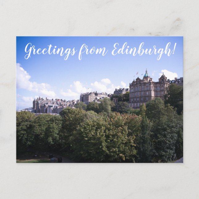 CITINERARIES: Greetings from Edinburgh! Postcard (Front)