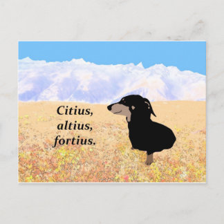 Citius, Altius, Fortius. Postcard