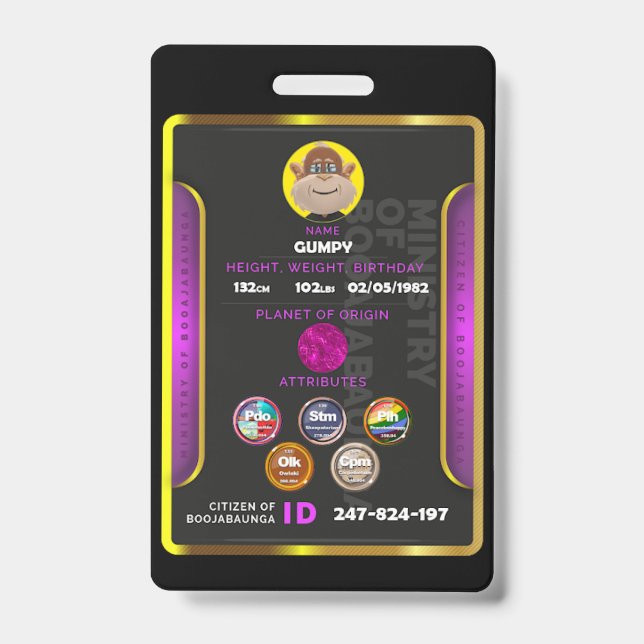 Citizen badge  ID badge (Front)