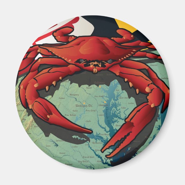 Citizen Crab of Maryland Magnet (Front)