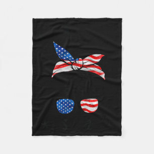 Citizen Est 2026 New Citizenship American USA Girl Fleece Blanket