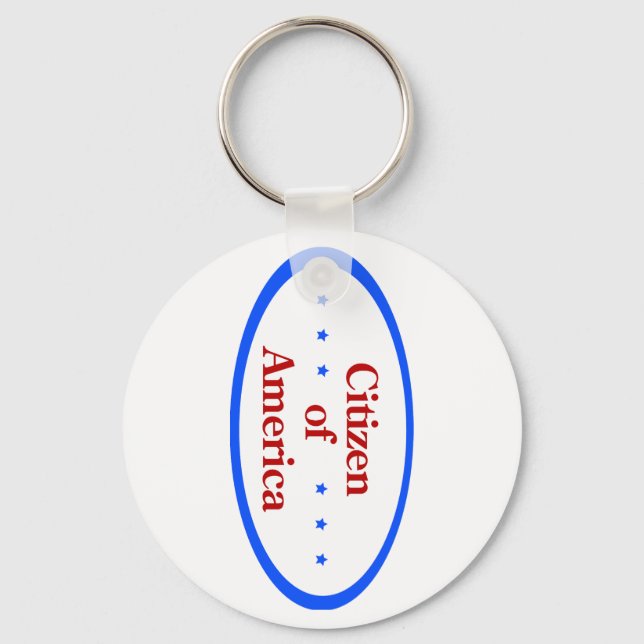 Citizen of America  Key Ring (Front)