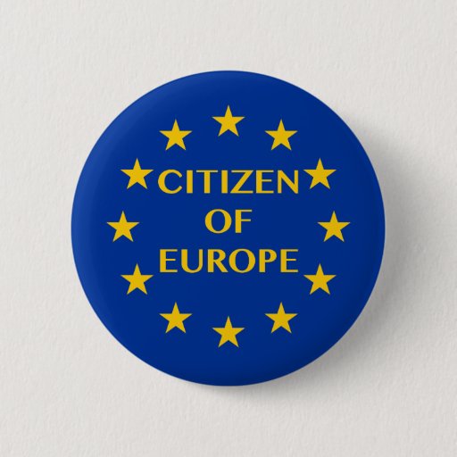 Image of Citizen of Europe 6 Cm Round Badge