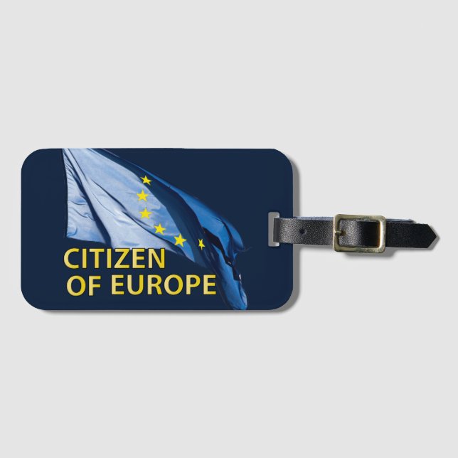 Citizen of Europe Luggage Tag (Front Horizontal)