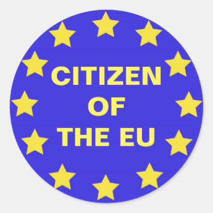 Citizen of The EU - Brexit Classic Round Sticker