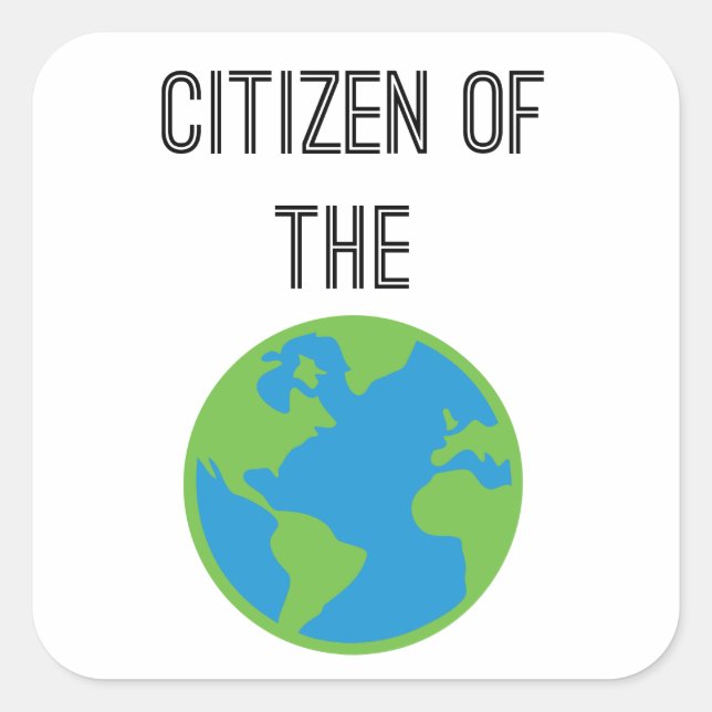 Citizen Of The World Sticker (Front)