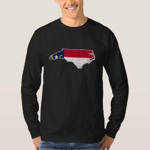 Citizen Proud America State Us Distressed Map Nort T-Shirt
