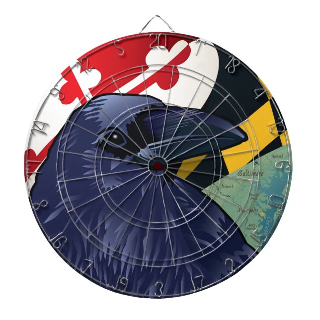 Citizen Raven, Maryland's Nevermore Dartboard (Front)