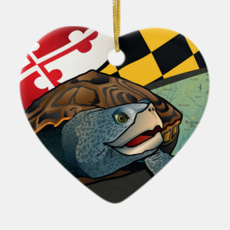 Citizen Terrapin, Maryland's Turtle Ceramic Tree Decoration