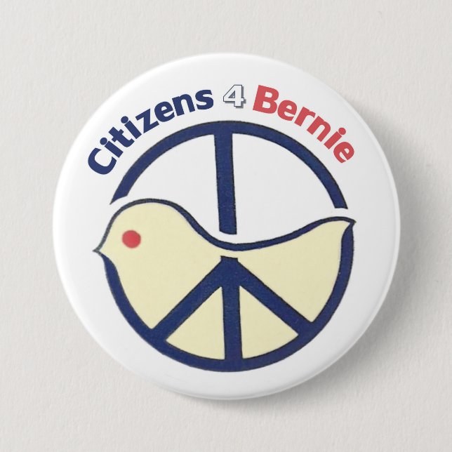 Citizens 4 Bernie 7.5 Cm Round Badge (Front)