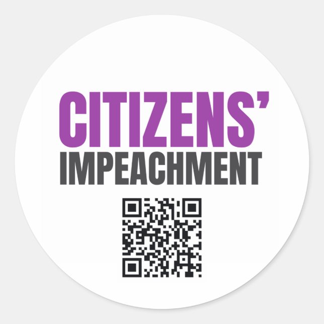 Citizens Impeachment Sticker Sheet (Front)