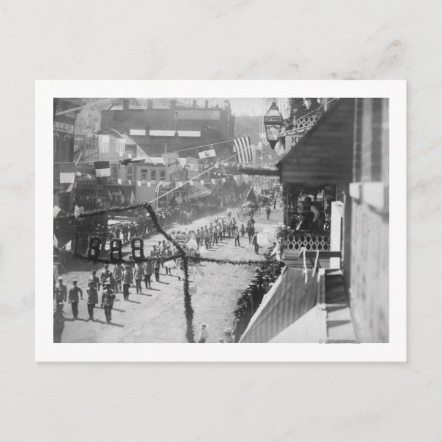 Citizens of Deadwood Celebrate Completion of 2 Postcard (Front)