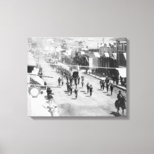 Citizens of Deadwood Celebrate Completion of 3 Canvas Print