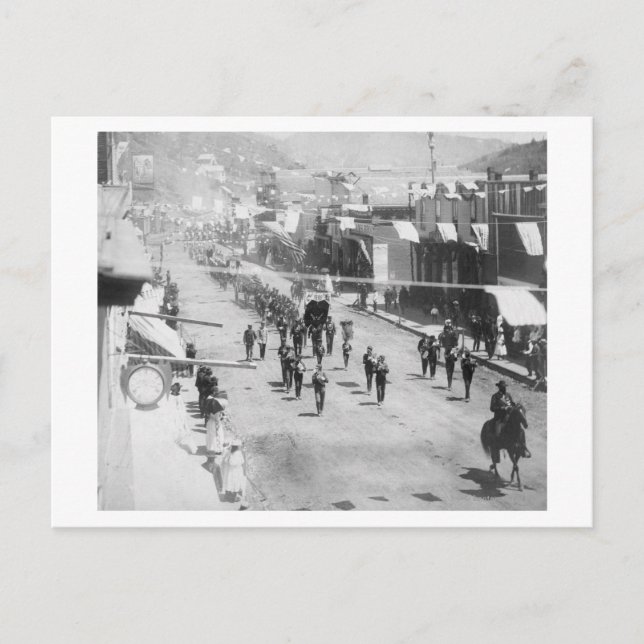 Citizens of Deadwood Celebrate Completion of Postcard (Front)