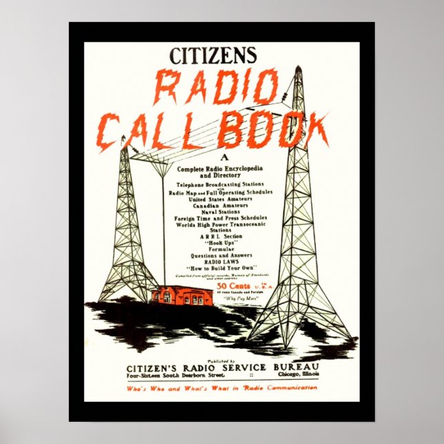 Citizens Radio Callbook Poster (Front)