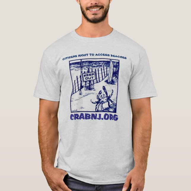 Citizens' Right to Access Beaches Tee Shirt (Front)