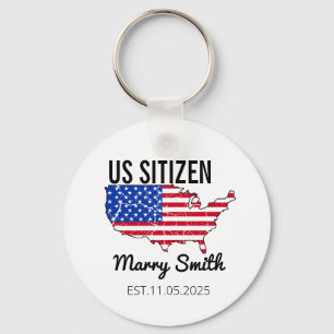 Citizenship Day American – Proud to Be an America Key Ring