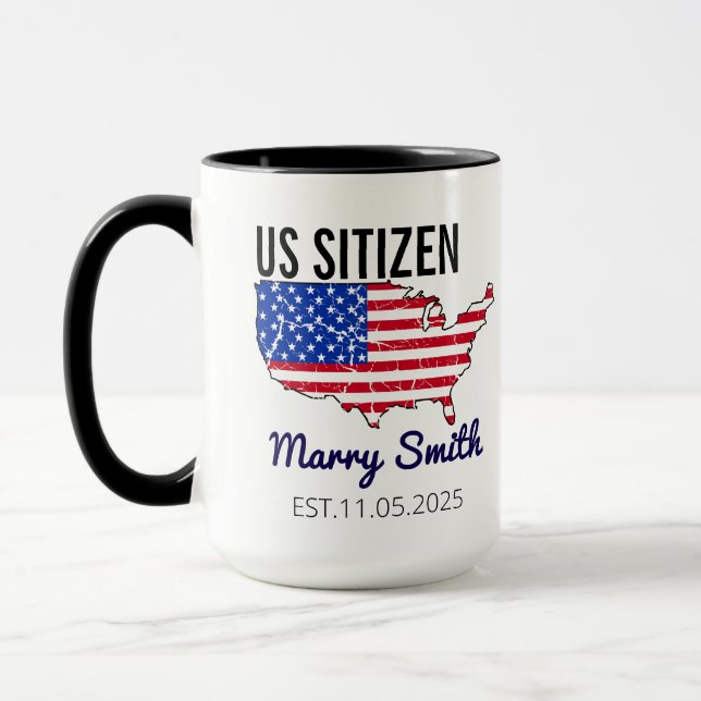 Citizenship Day American  – Proud to Be an America Mug (Left)