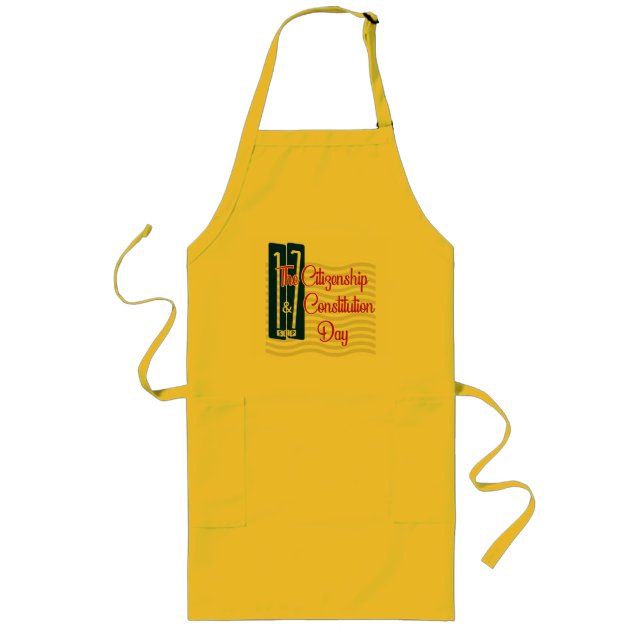 Citizenship Day | Constitution Day Long Apron (Front)