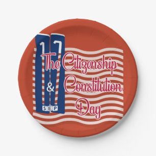 Citizenship Day   Constitution Day Paper Plate