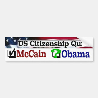 Citizenship Quiz Bumper Sticker
