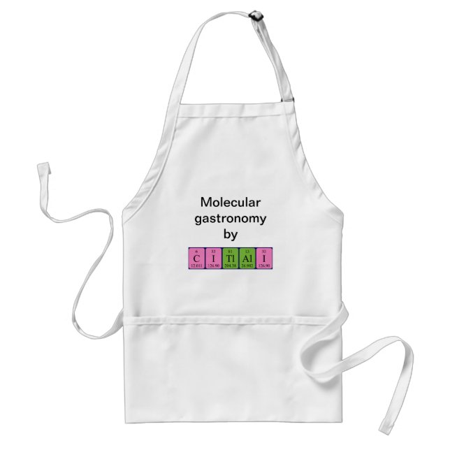 Citlali periodic table name apron (Front)