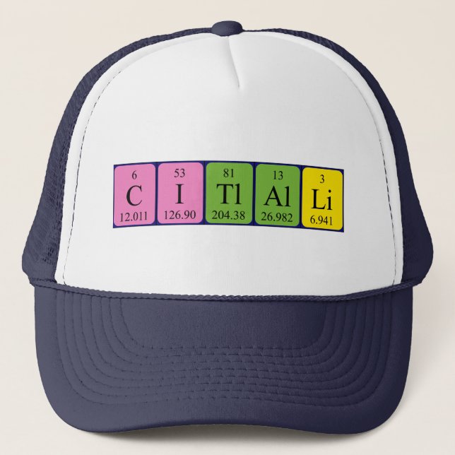 Citlalli periodic table name hat (Front)