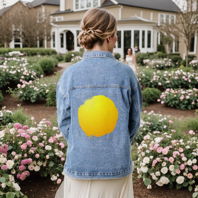 Citrine Breath Denim Jacket (Wedding Back)