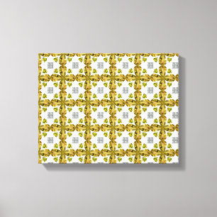 Citrine Clover Canvas Print