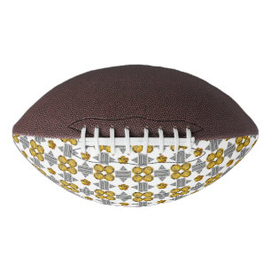 Citrine Diamond Gemstone Art, Yellow American Football