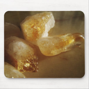 Citrine Gemstone Photo Mouse Mat