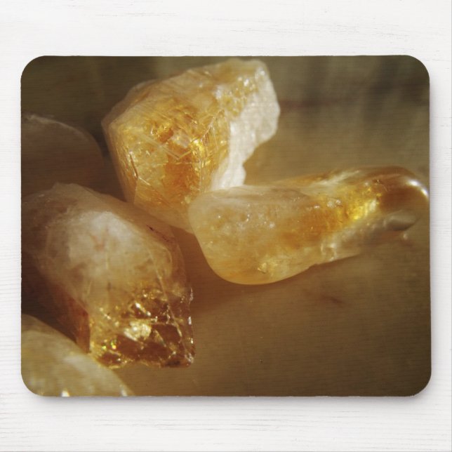 Citrine Gemstone Photo Mouse Mat (Front)