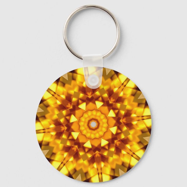 Citrine Kaleidoscope Key Ring (Front)