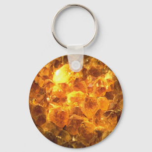 Citrine mass key ring