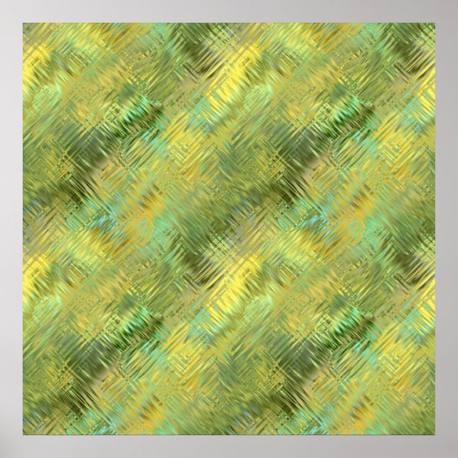 Citrine Yellow Glassy Texture Poster (Front)