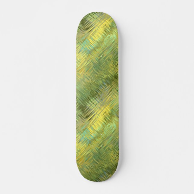 Citrine Yellow Glassy Texture Skateboard (Front)