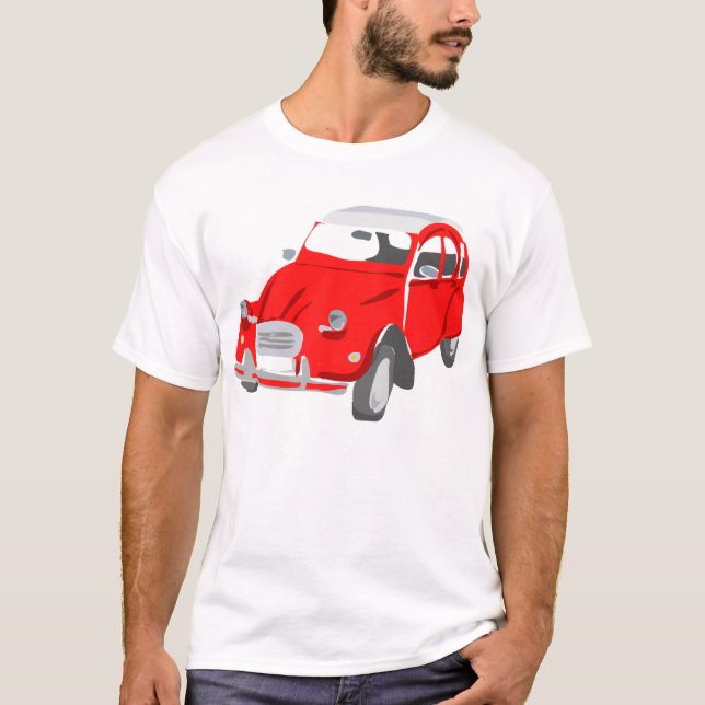 Citroen 2 CV Car T-Shirt (Front)