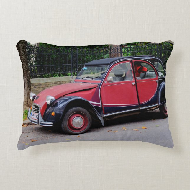 Citroen 2 CV Charleston Decorative Cushion (Front)