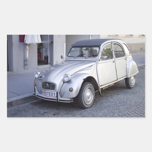 Citroën 2 CV Rectangular Sticker (Front)