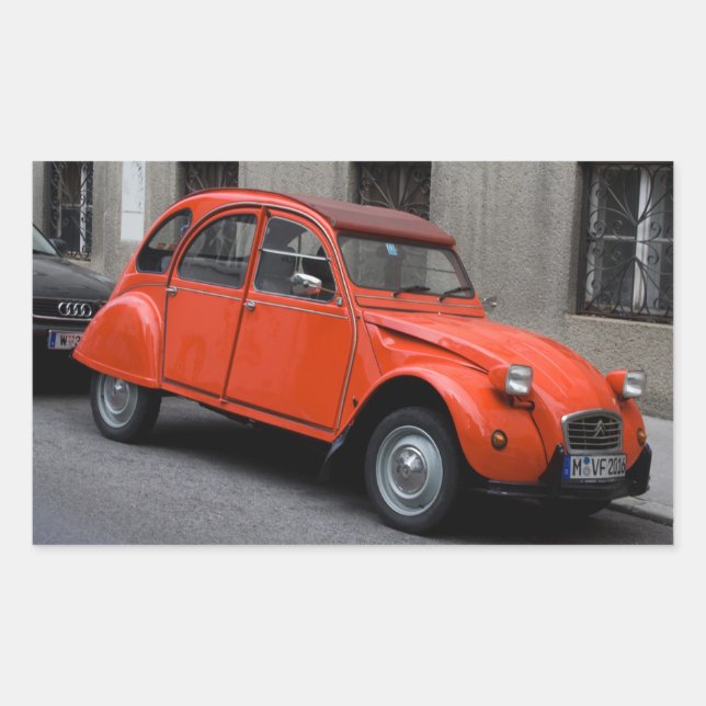Citroën 2 CV Rectangular Sticker (Front)