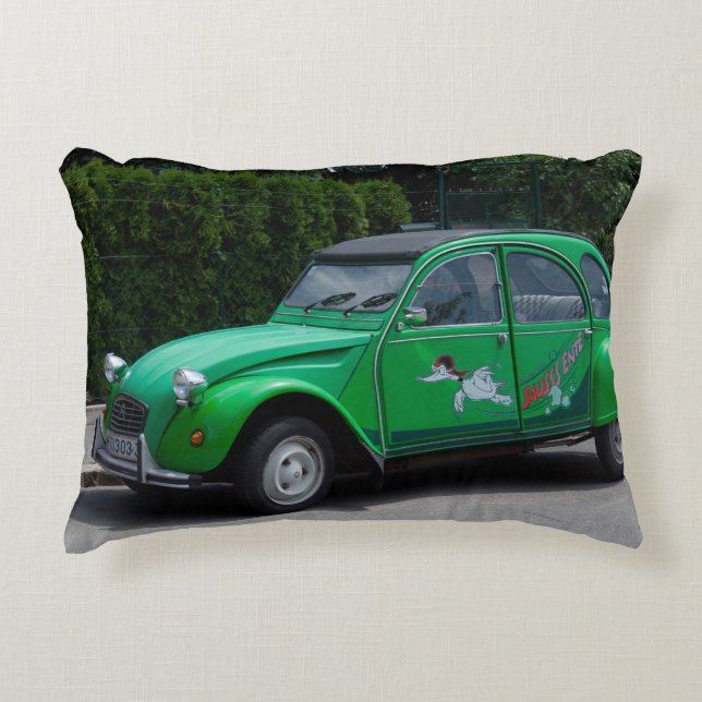 Citroen 2 CV Sauss Ente Decorative Cushion (Front)