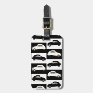 Citroen 2 CV Tiled Pattern Luggage Tag