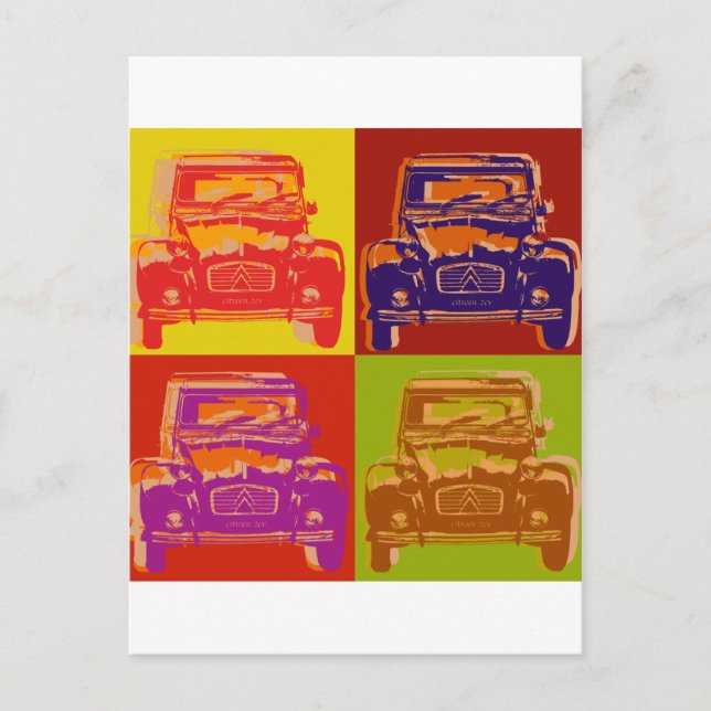Citroen 2CV 1 Postcard (Front)