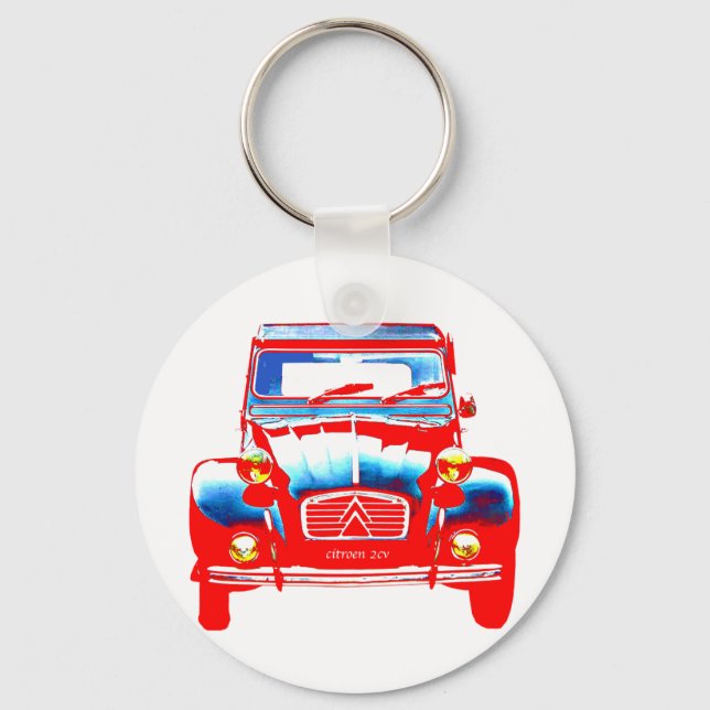 Citroen 2CV 2 Key Ring (Front)