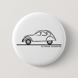 Citroen 2CV 6 Cm Round Badge